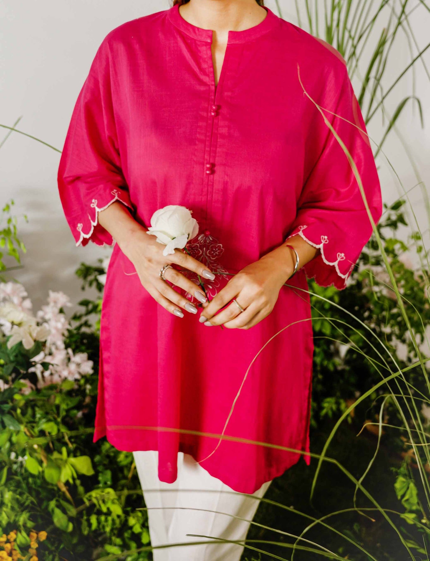 1-PIECE EMBROIDERED SHIRT - Peelu Online