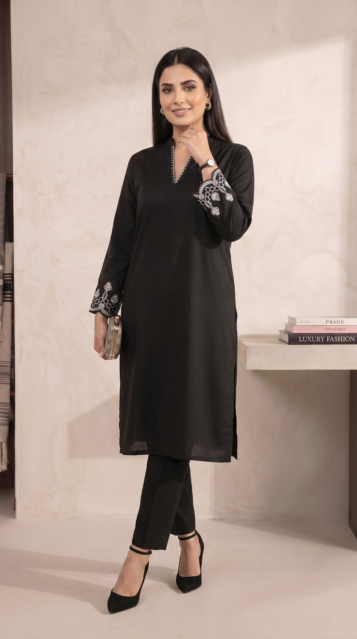 Embroidered Suit -2pcs