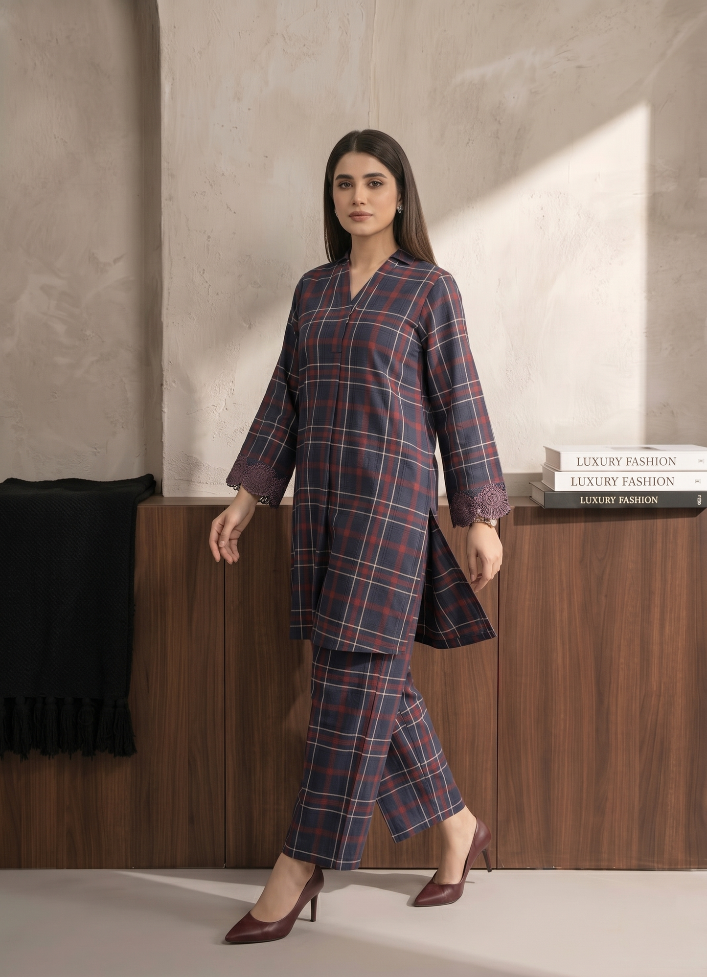 Embroidered Suit - 2pc