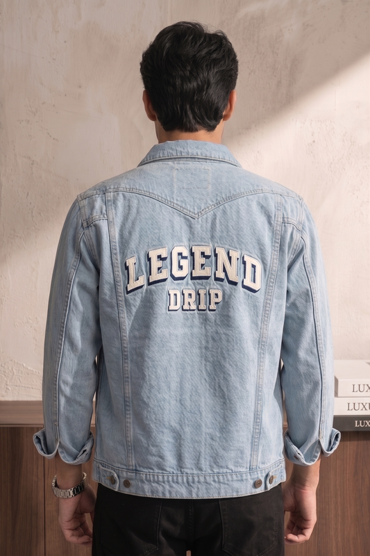 Men Jacket with Embroidered Details