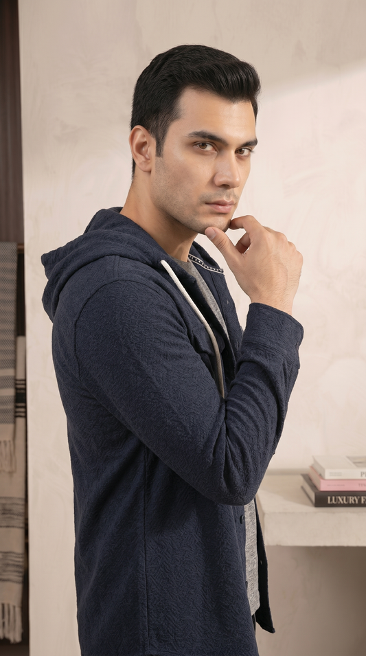 Hooded button-down Shirt