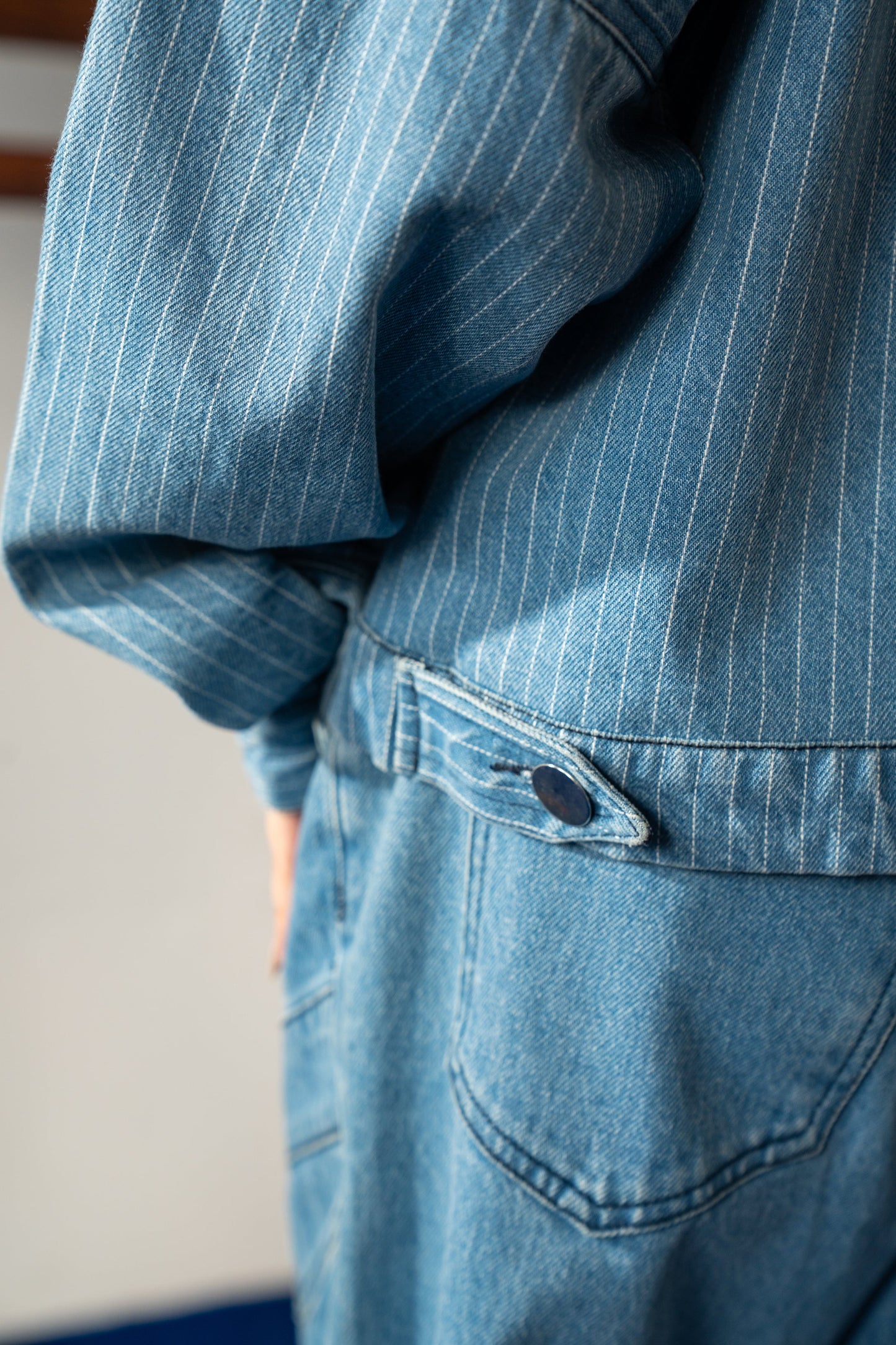 Striped Denim Jacket