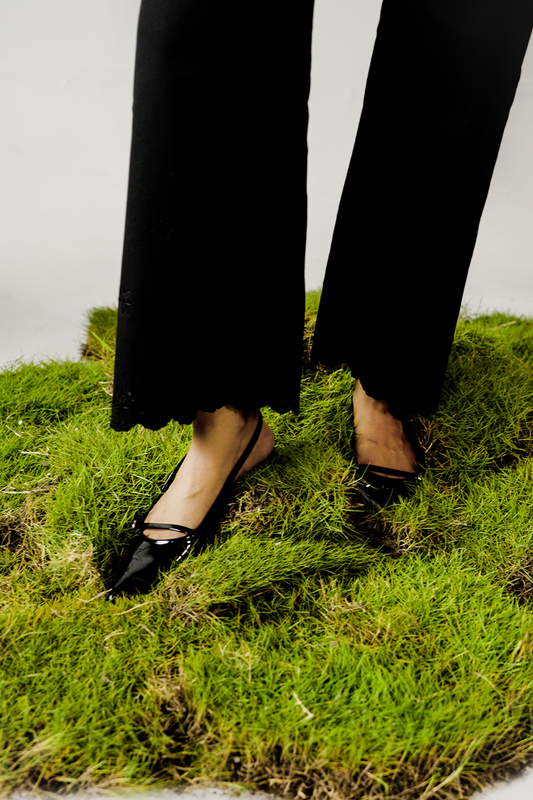 Embroidered Flare Pants - Peelu Online