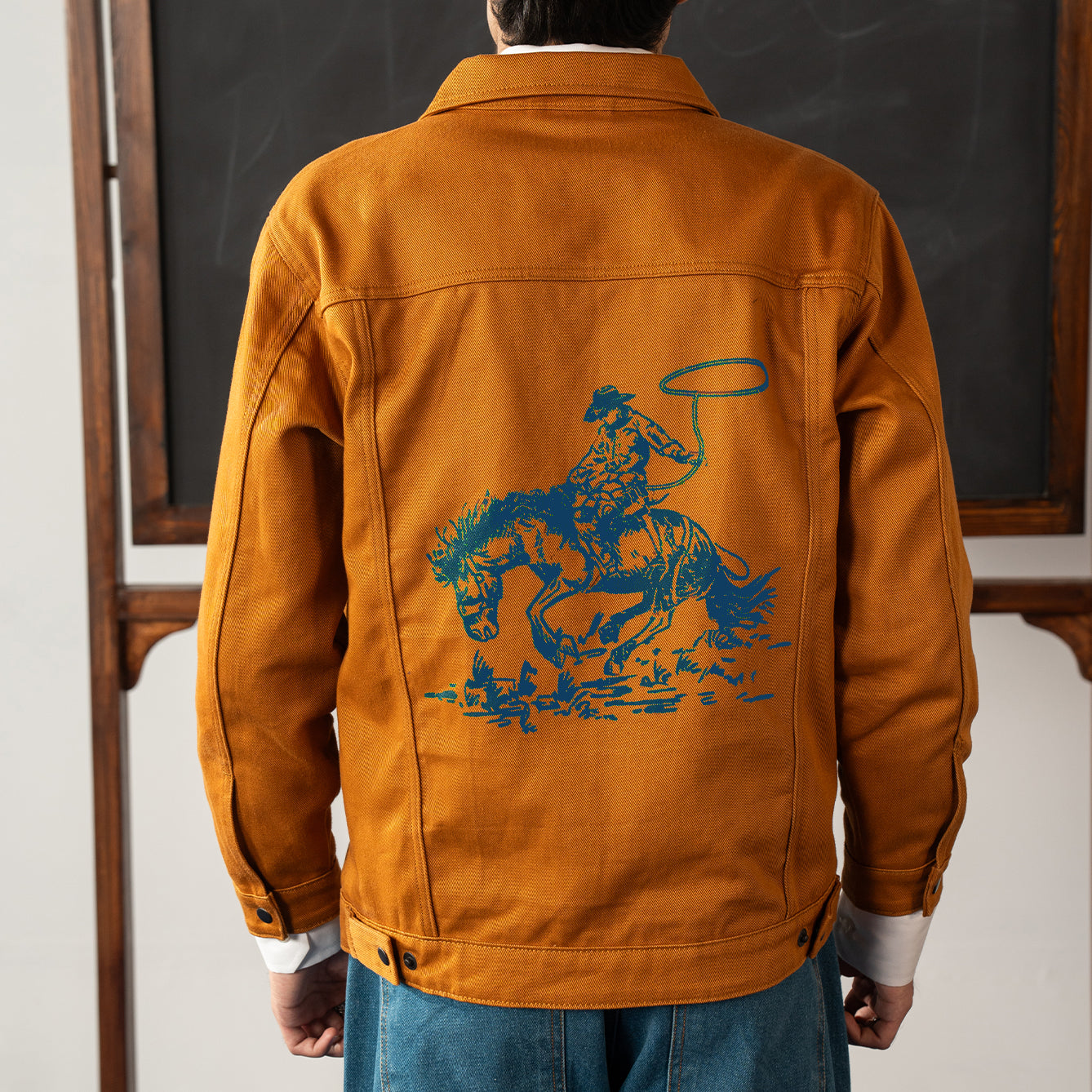 Men Jacket with Embroidered and Print Details - Peelu Online
