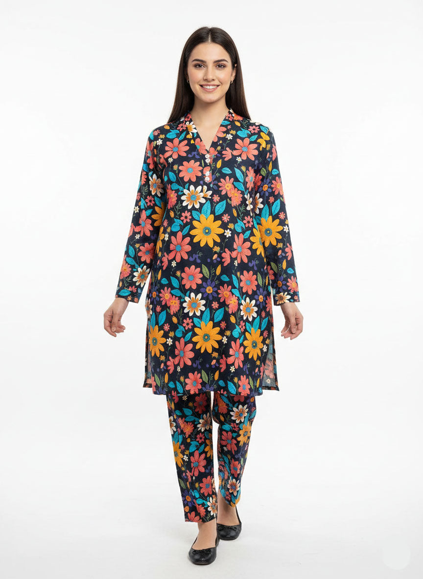 Printed Suit -2pcs