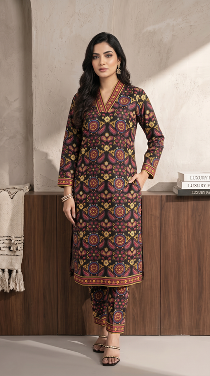 Printed Suit  - 2pcs