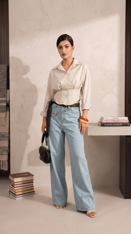 Wide-Leg Jeans
