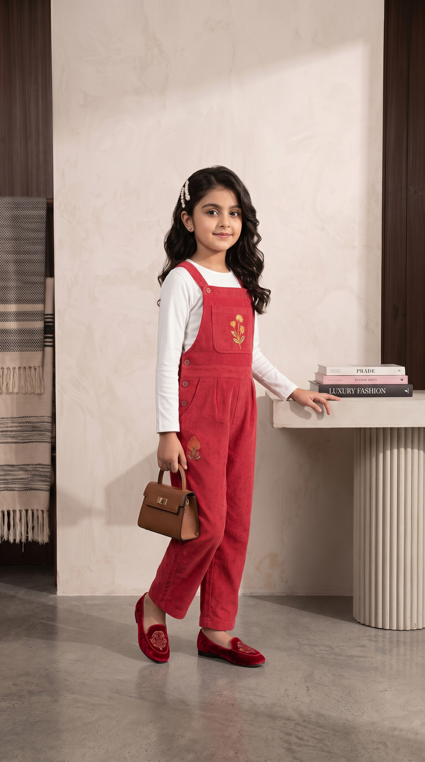 Embroidered Dungaree