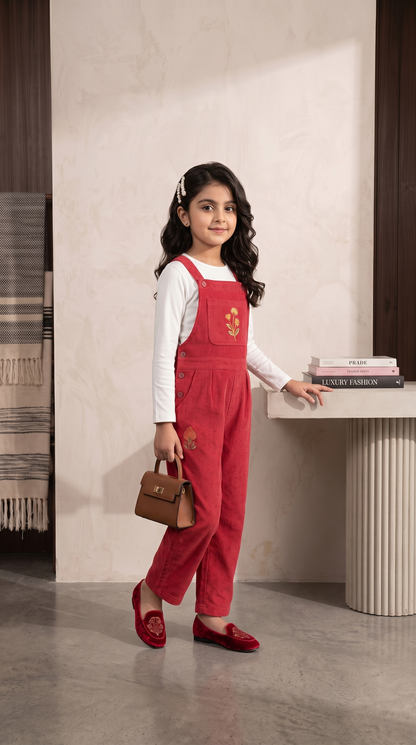 Embroidered Dungaree