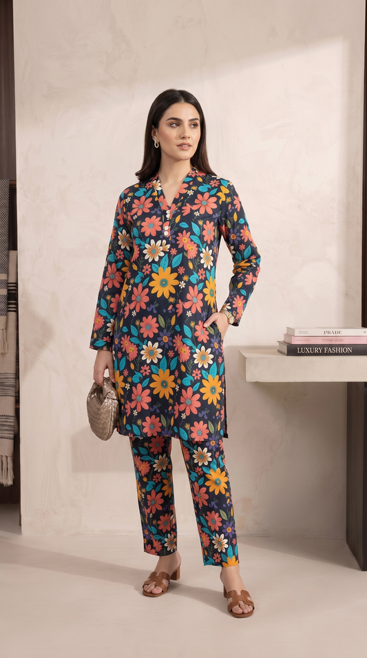Printed Suit  -2pcs