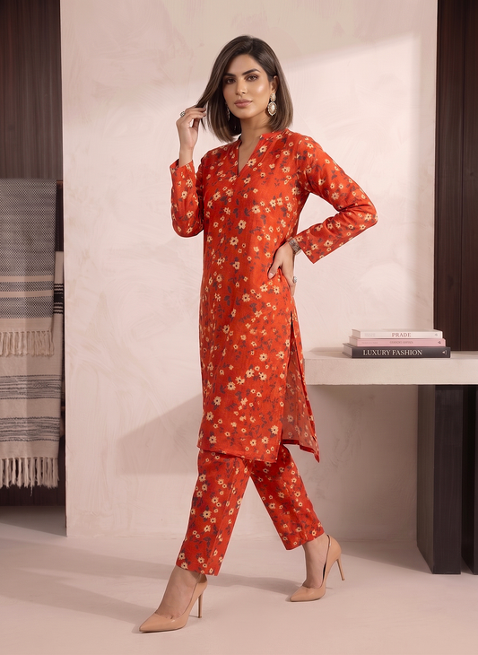 Printed Suit  - 2pcs