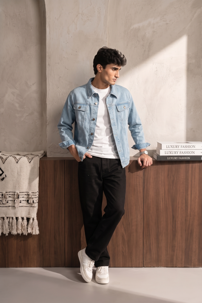 Men Jacket with Embroidered  Details