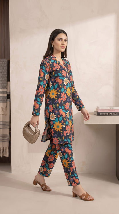 Printed Suit  -2pcs