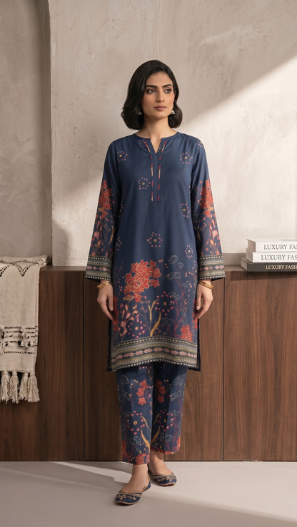 Printed Suit  - 2pcs