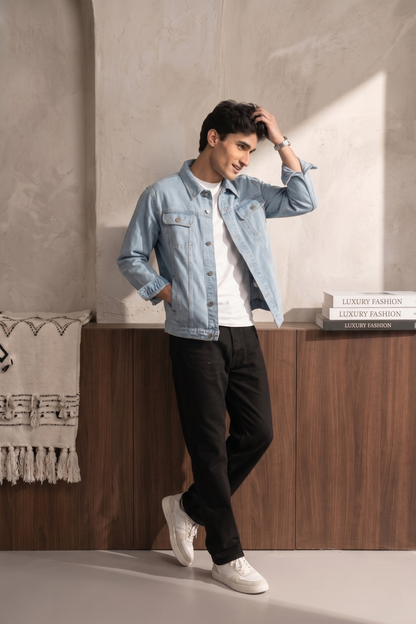 Men Jacket with Embroidered  Details