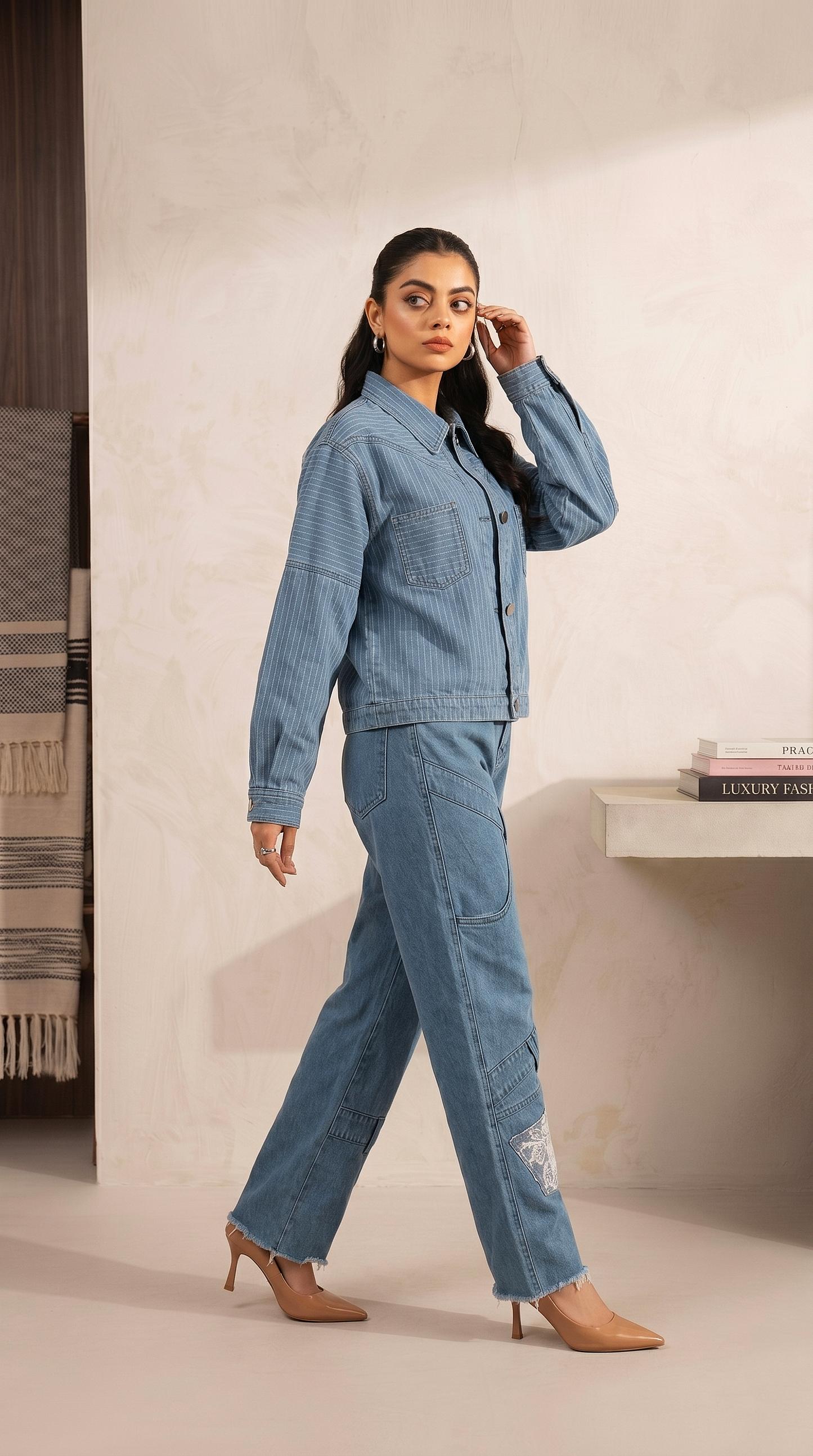 Straight Fit High Waisted Jeans