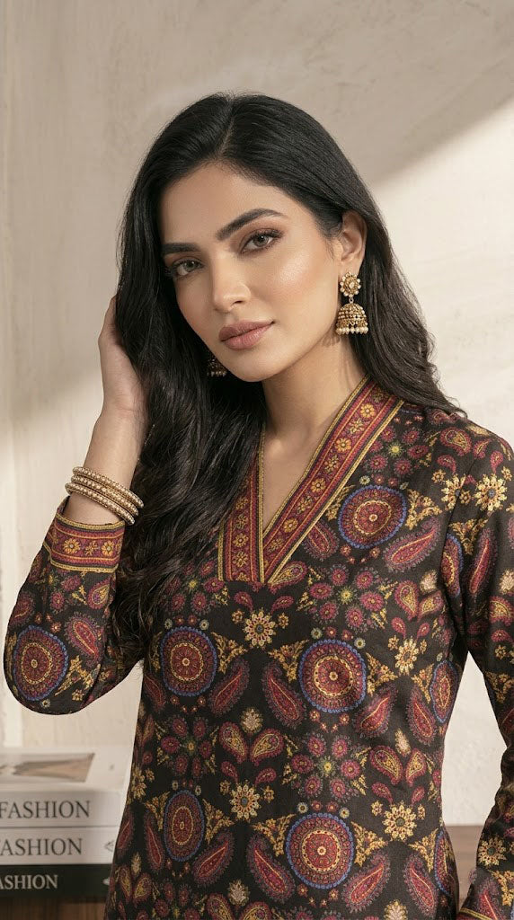 Printed Suit  - 2pcs