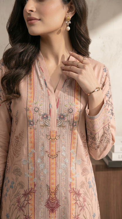 Printed Suit  - 2pcs