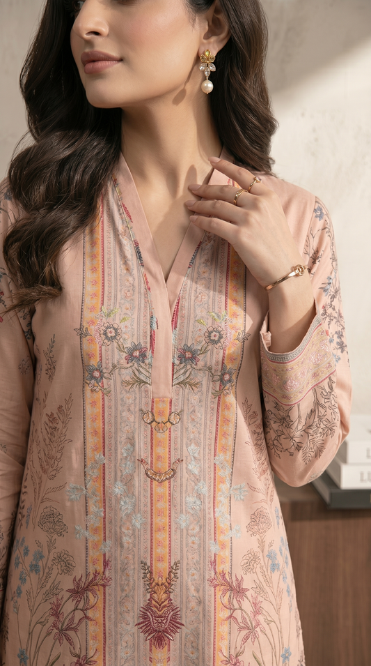 Printed Suit  - 2pcs