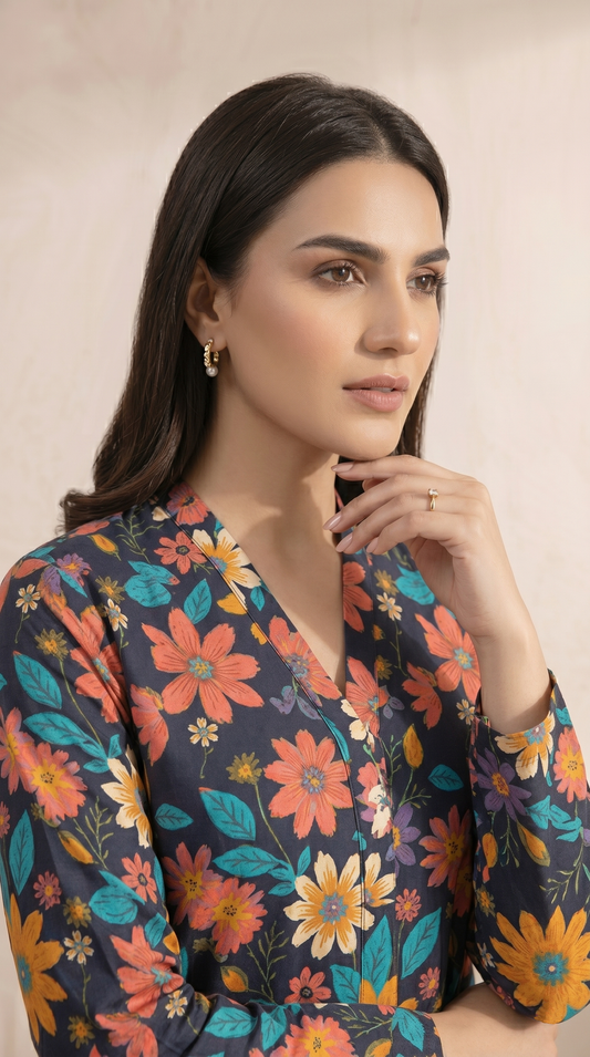 Printed Suit  -2pcs
