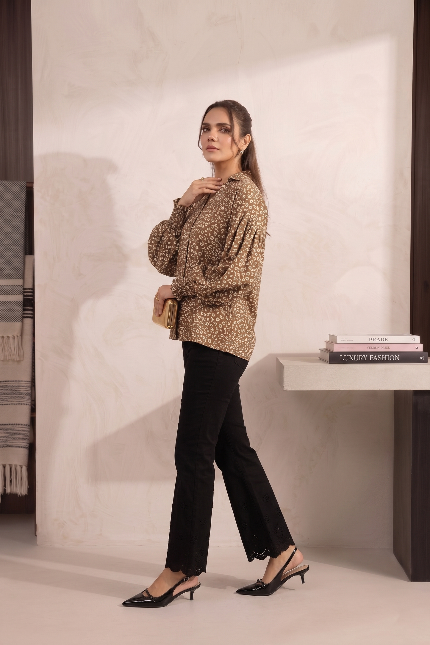 Embroidered Flare Pants