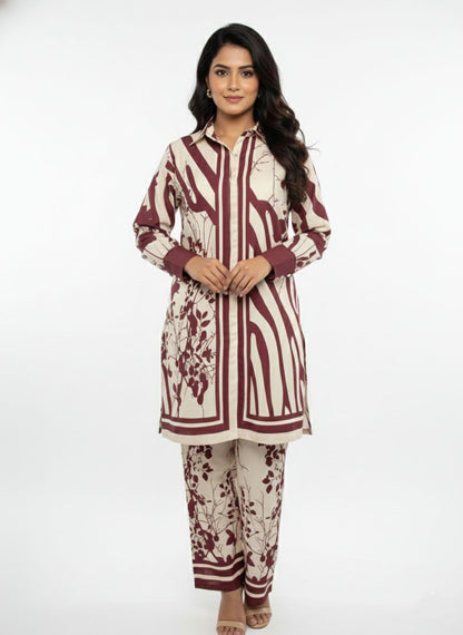 Printed Suit  - 2pcs