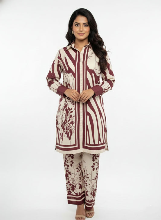 Printed Suit  - 2pcs