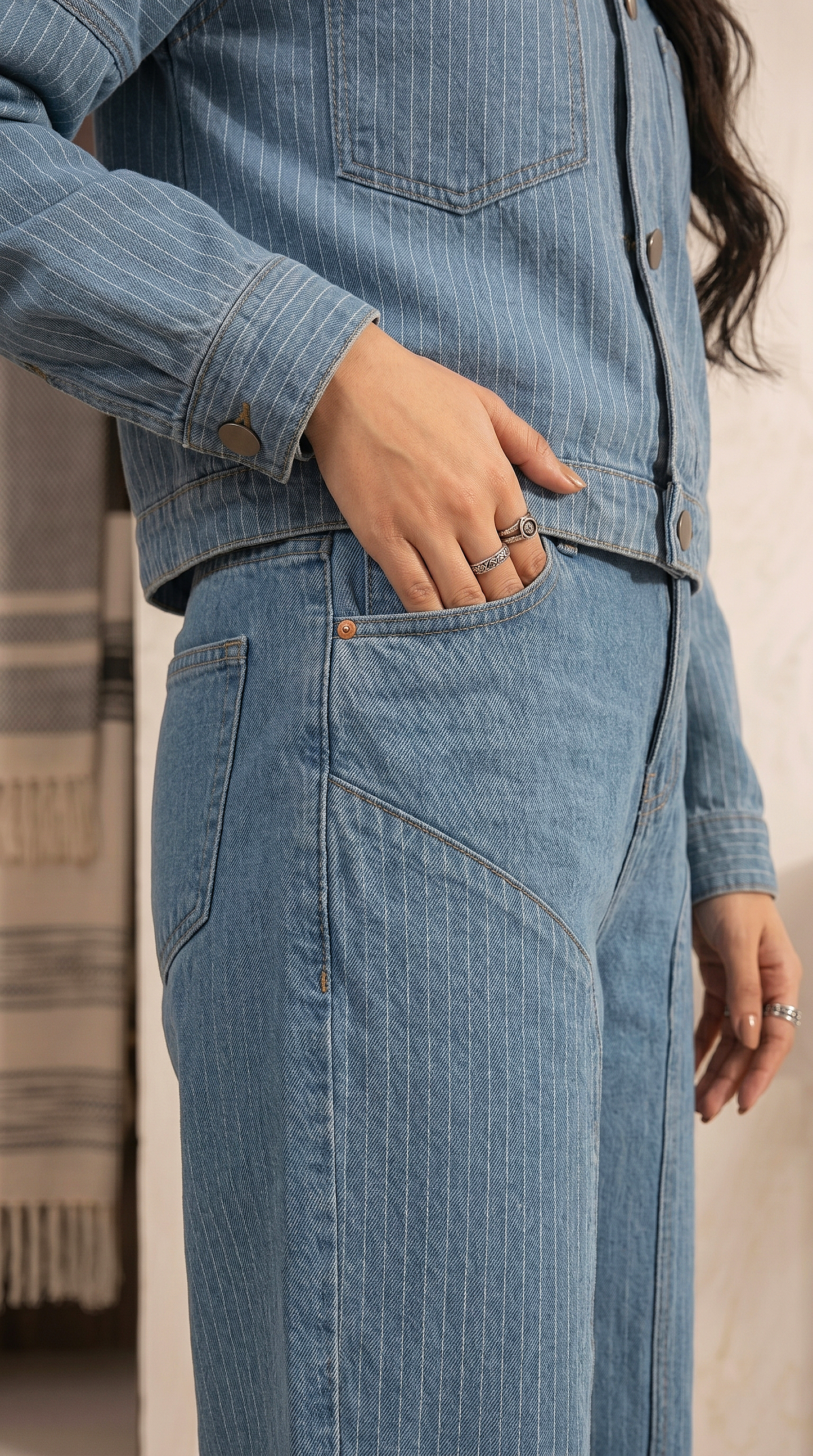Straight Fit High Waisted Jeans