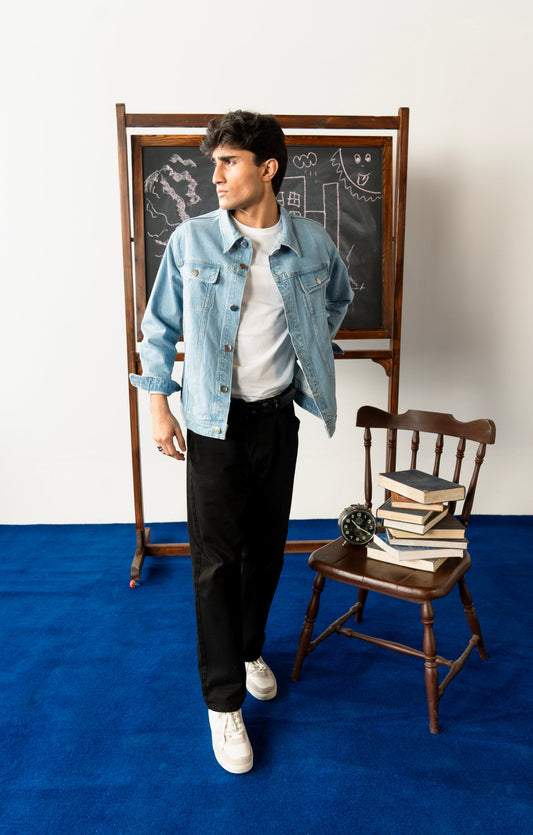 Men Jacket with Embroidered  Details