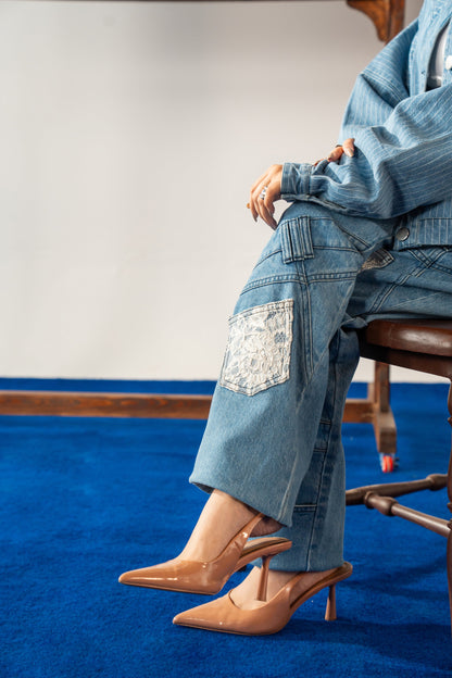 Straight Fit High Waisted Jeans