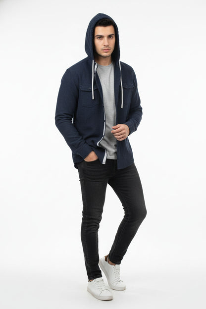 Hooded button-down Shirt