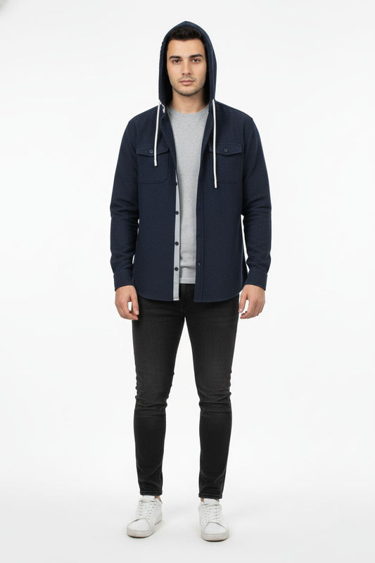 Hooded button-down Shirt