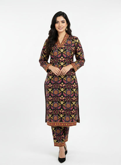 Printed Suit  - 2pcs