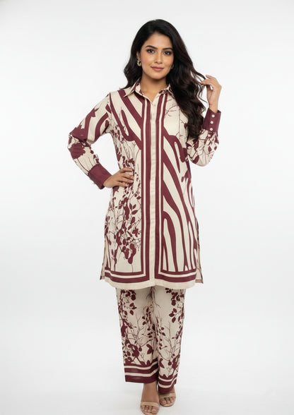 Printed Suit  - 2pcs