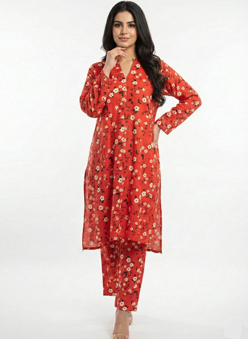 Printed Suit  - 2pcs