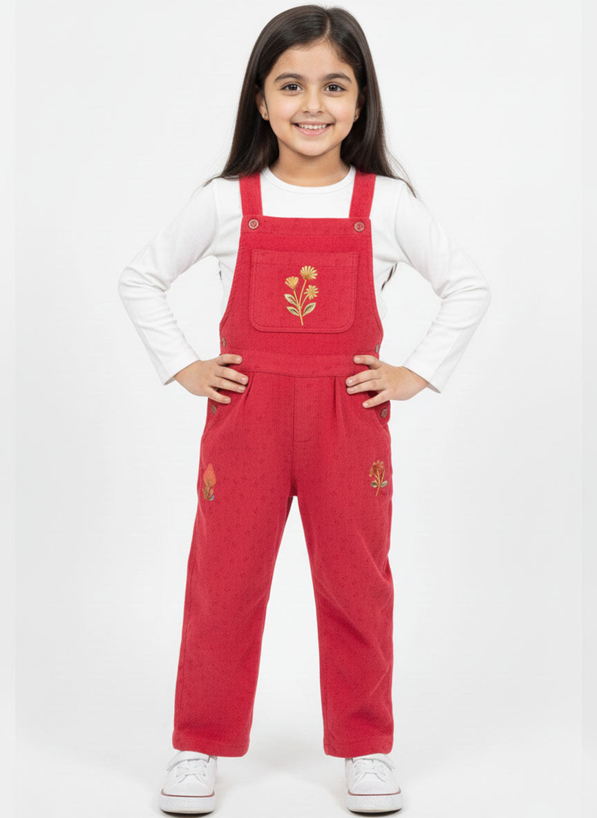 Embroidered Dungaree