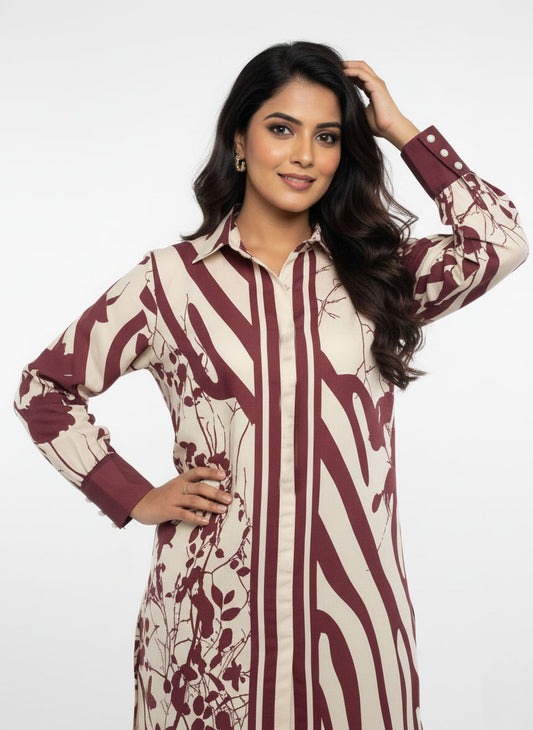 Printed Suit  - 2pcs