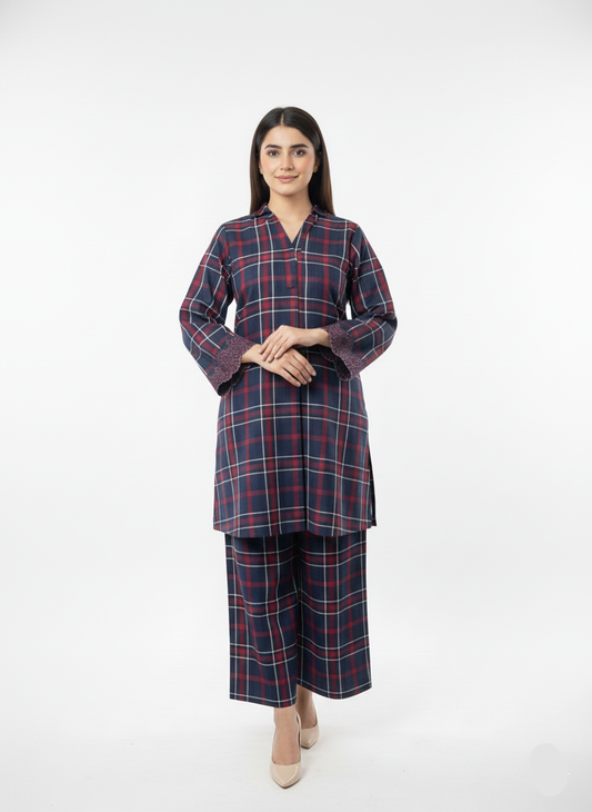 Embroided Suit - 2pc