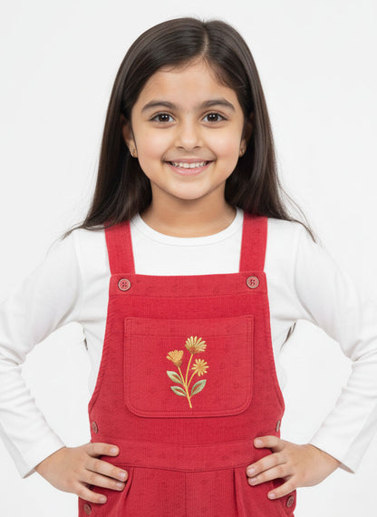 Embroidered Dungaree